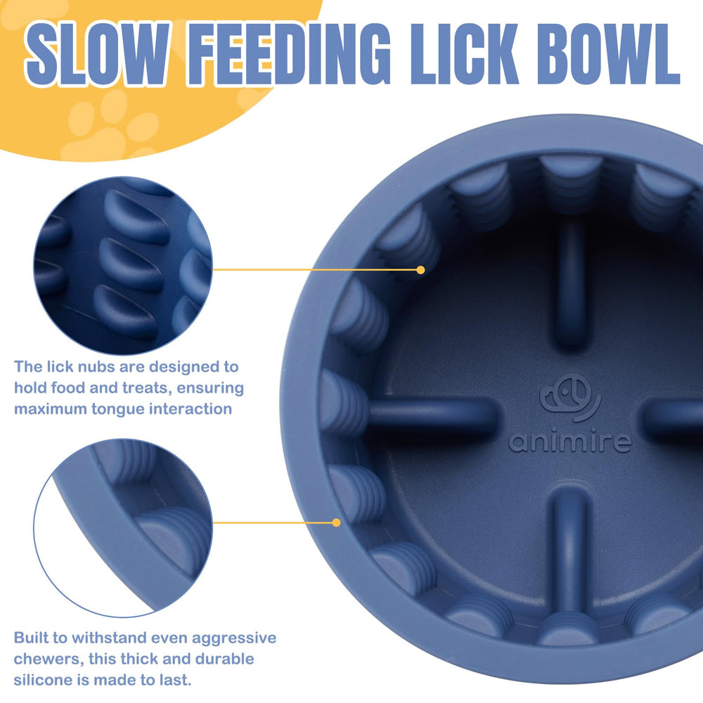 Animire Dog Lick Bowl non-slip bottom detail supports stable feeding.