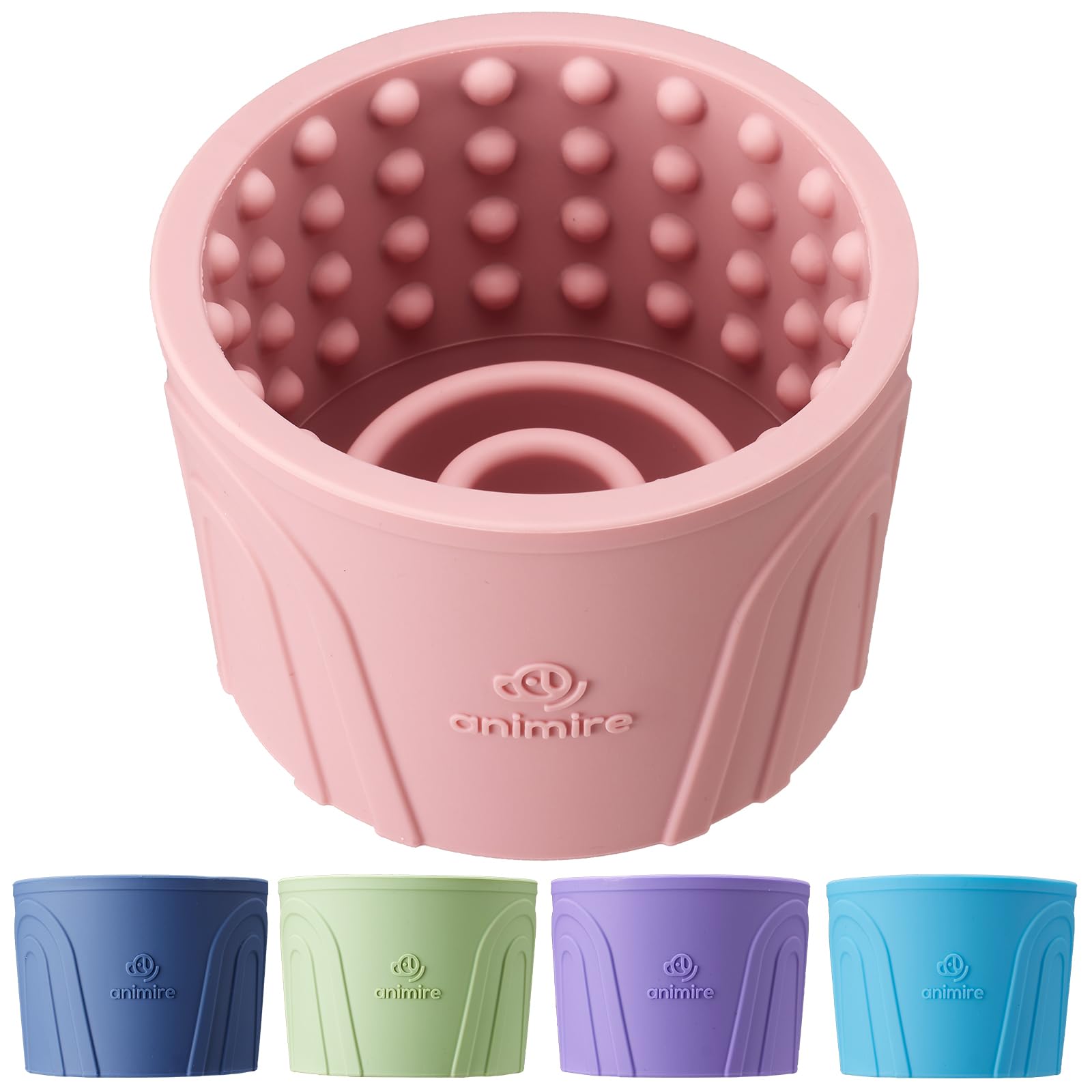 Animire dog slow-feeder bowl with ridges promoting calm and extended meals