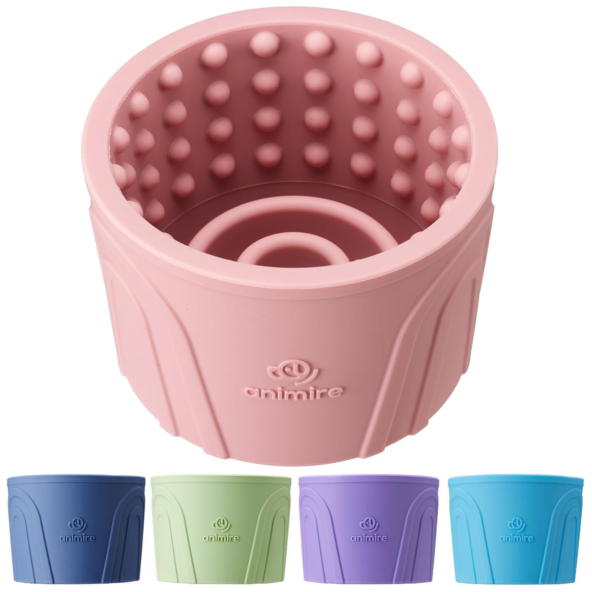 Animire dog slow-feeder bowl with ridges promoting calm and extended meals