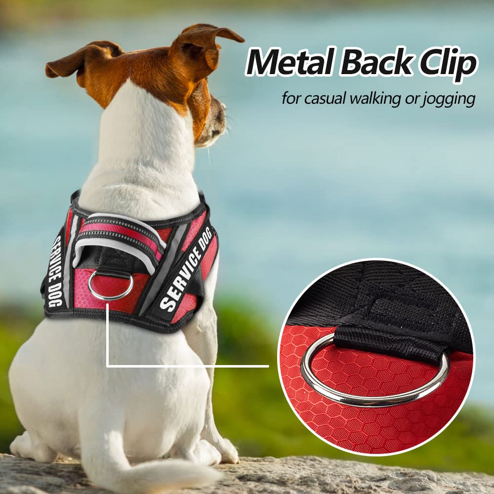 Animire dog vest harness side view with padded chest protection.