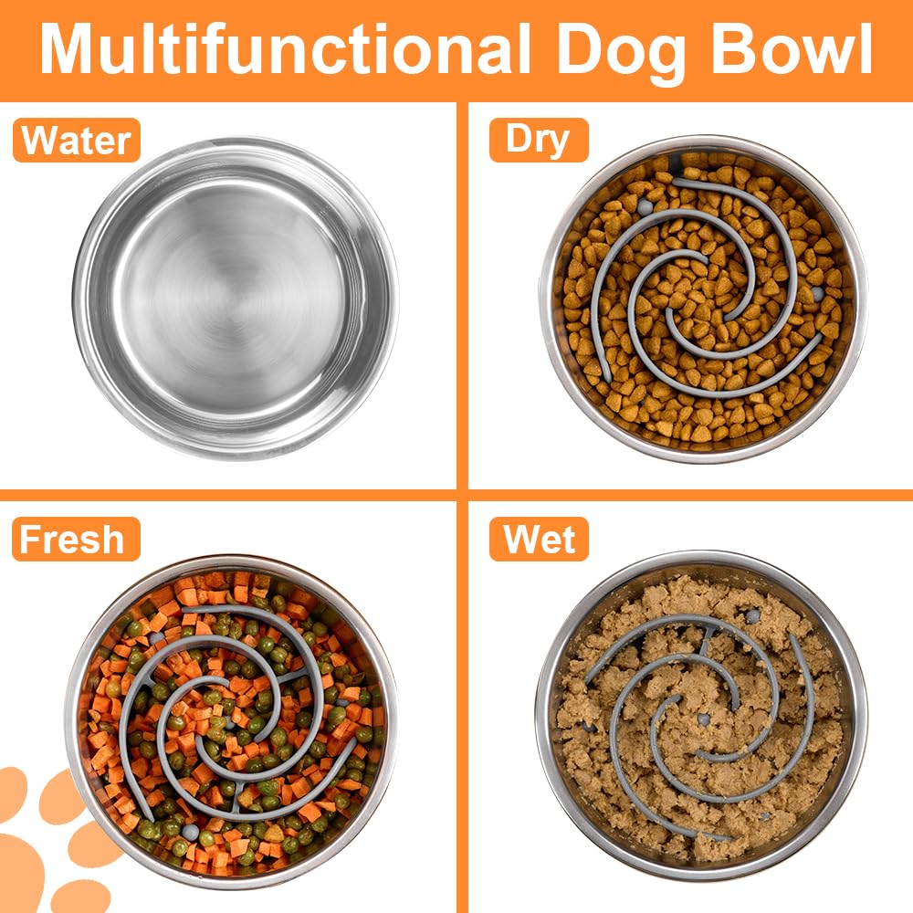 Animire food-grade bowl compatible with dry, wet, or raw meals