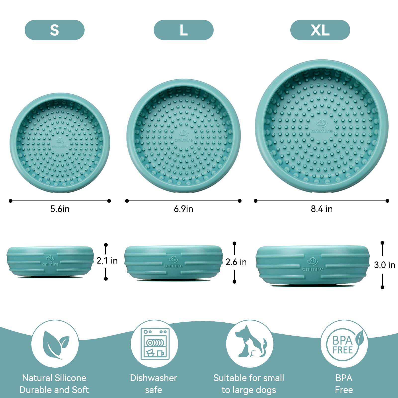 Animire food-grade silicone is BPA-free and durable.