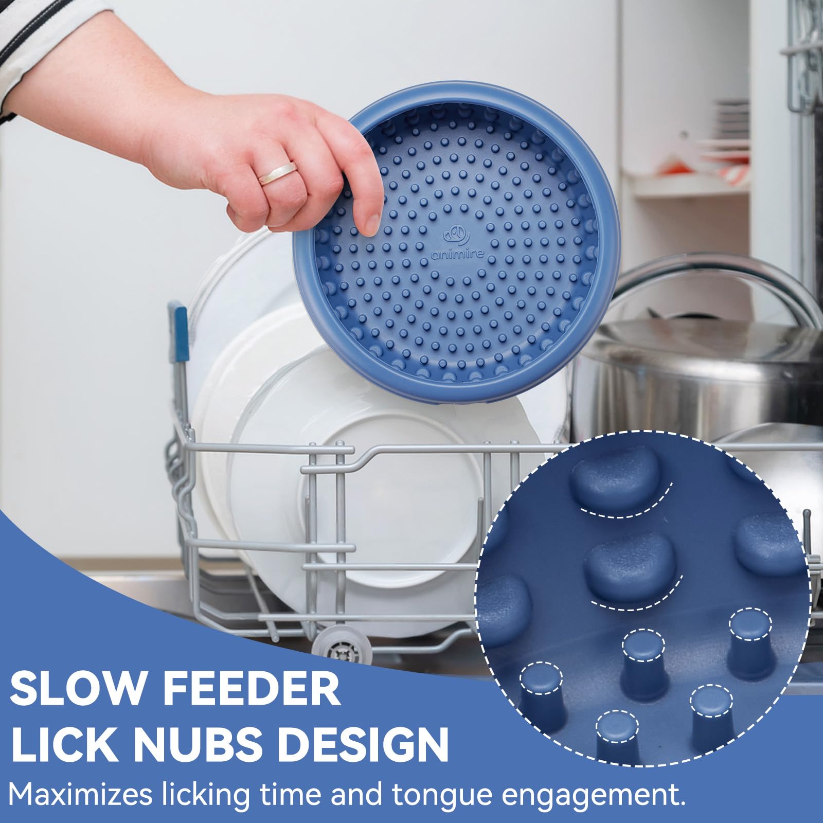 Animire food-grade silicone provides durable, safe enrichment for pets.