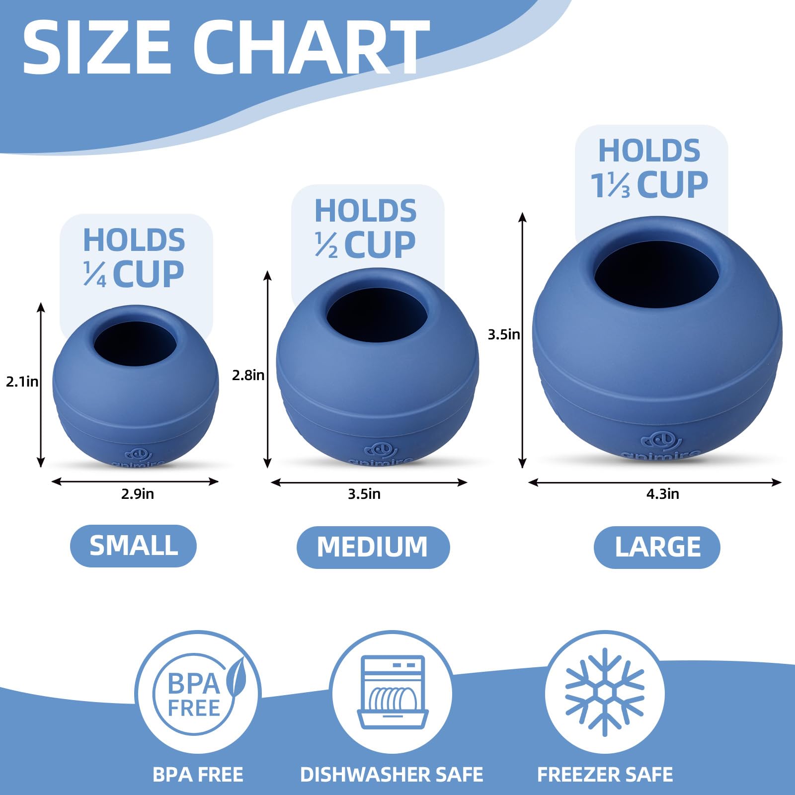 Animire food-grade silicone close-up emphasizes BPA-free, dishwasher-safe material