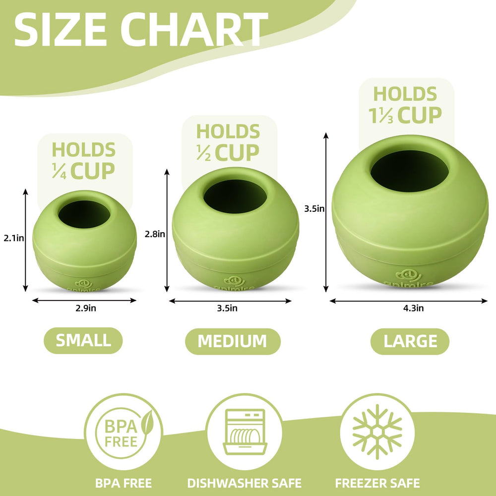 Animire freeze-friendly design supports cooling treats and slow feeding on hot days.