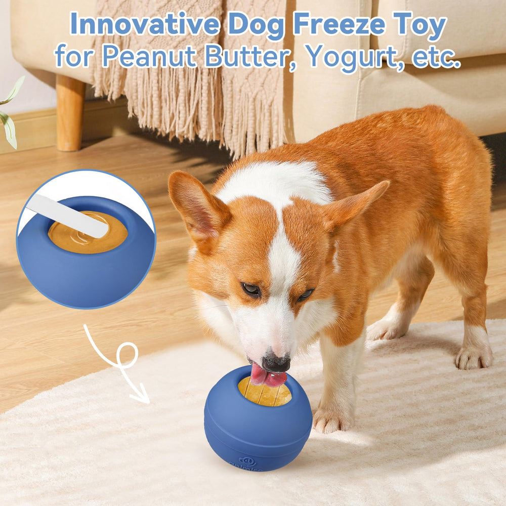 Animire freezable treat toy peanut butter fill demonstrates engaging, cooling enrichment