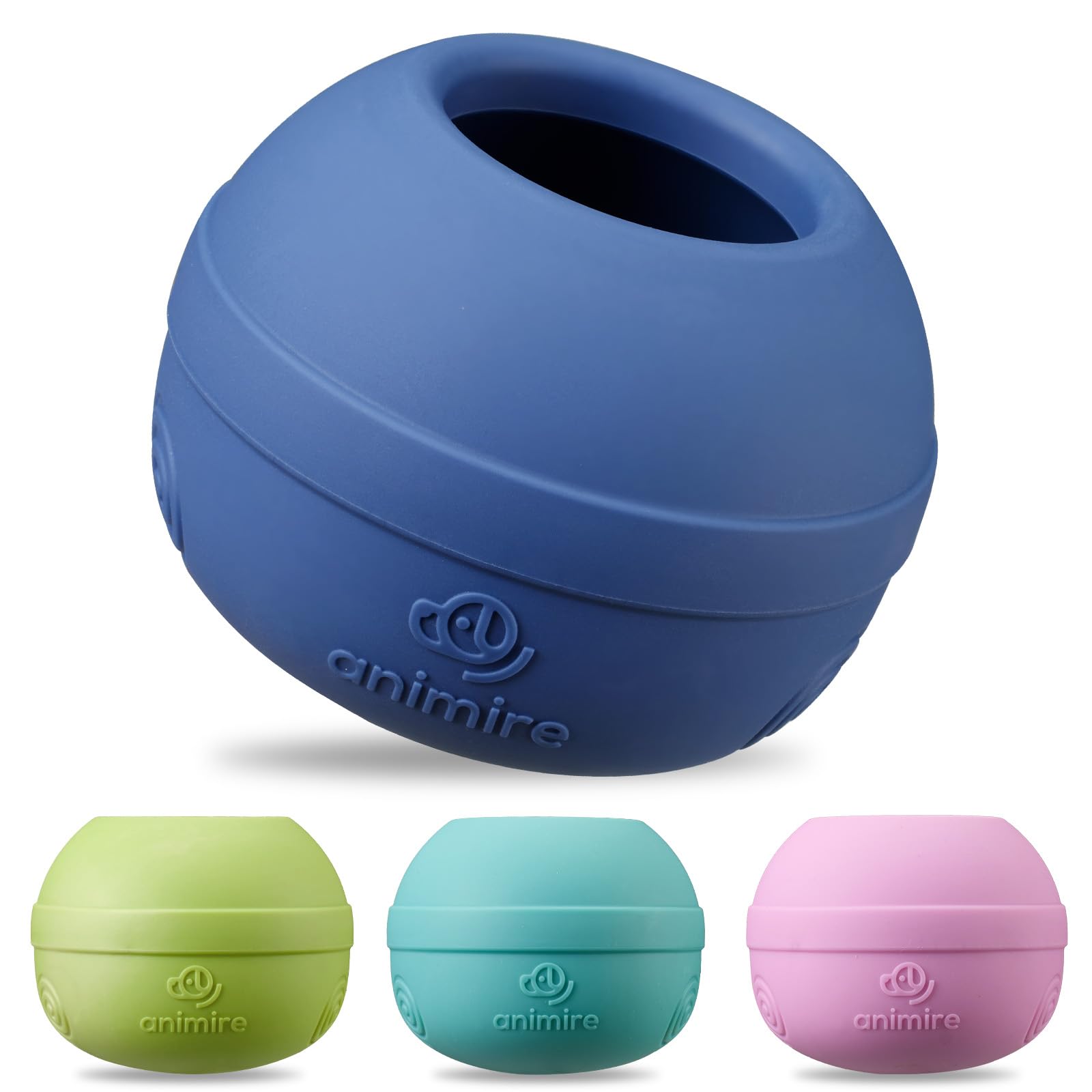 Animire long-lasting interactive dog lick toy inside view shows frozen treat for cooling comfort
