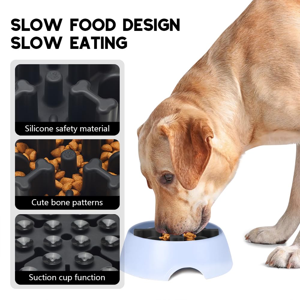 Animire slow feeder with suction base demonstrates anti-slip stability during mealtime.