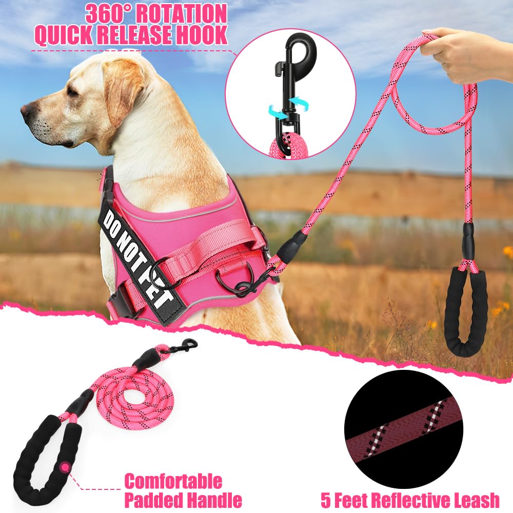 Animire three-ring no-pull design; reduces pulling and choking risk.