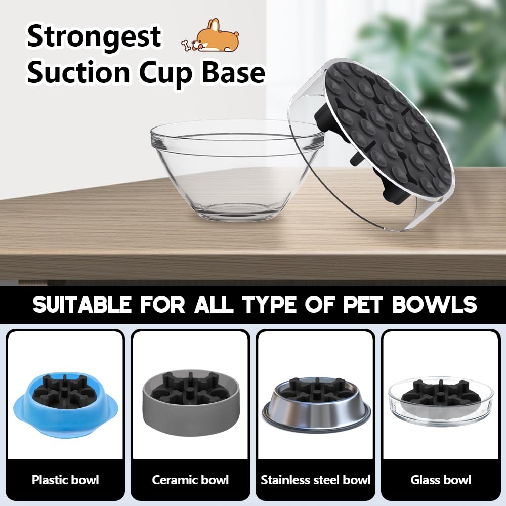 Animire three sizes small, medium, large fit different breeds and bowls.