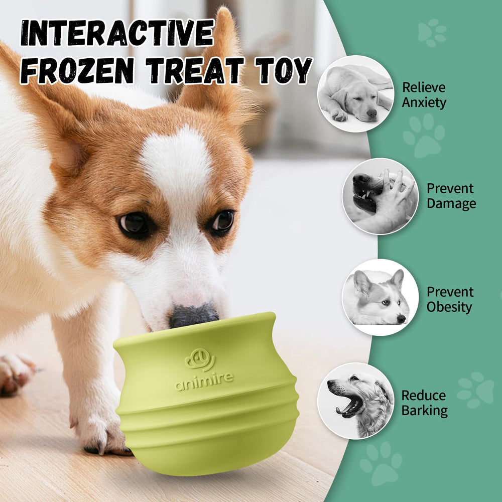 Animire treat-dispensing dog toy durable-silicone BPA-free and safe for curious chewers.