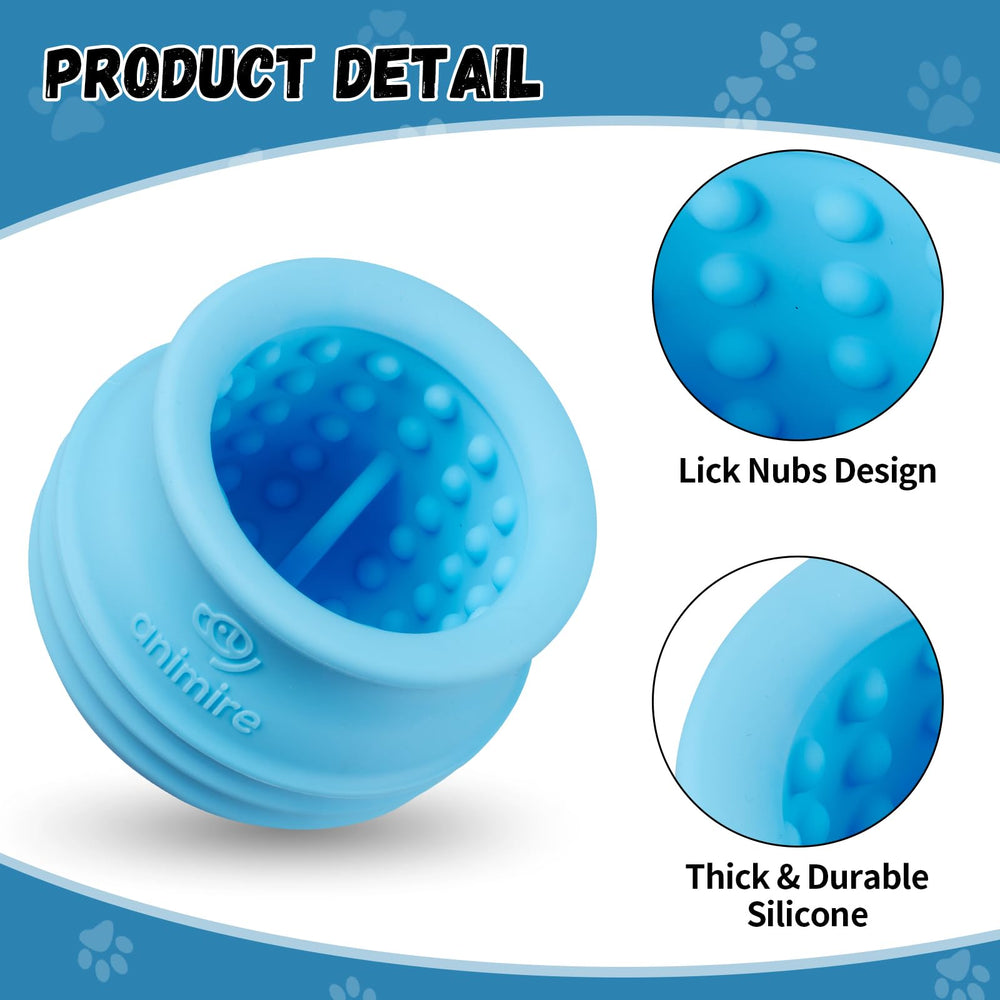 Animire treat-dispensing toy promotes mental enrichment through treat-filled challenges.
