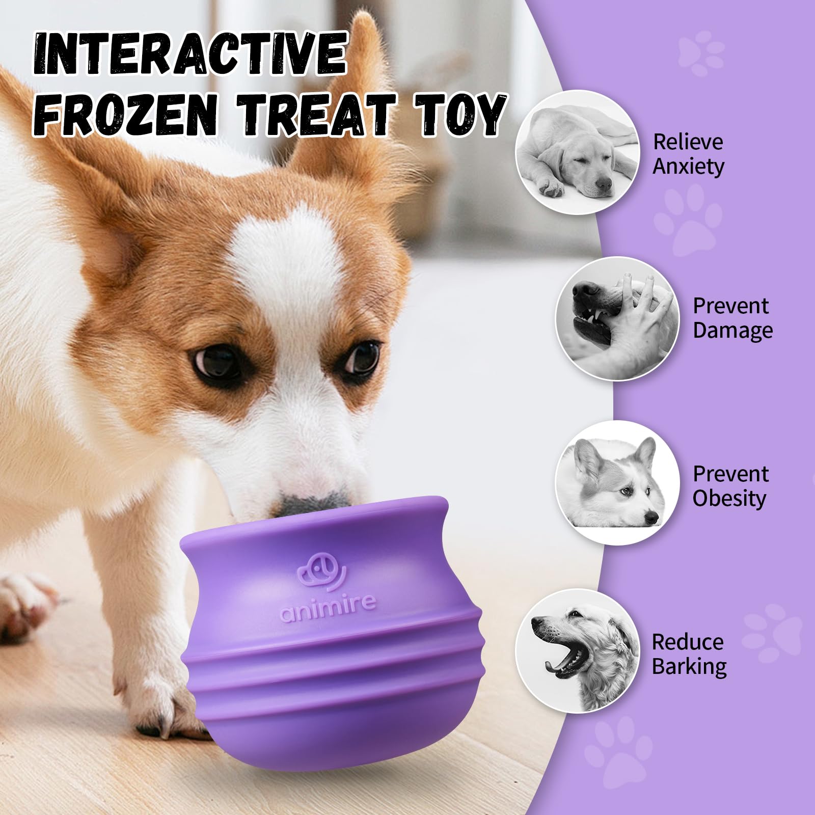 Animire wobbling-interactive-feeding-toy engages dogs with unpredictable motion