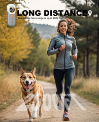Animoul collar with security keypad lock prevents accidental presses during training.