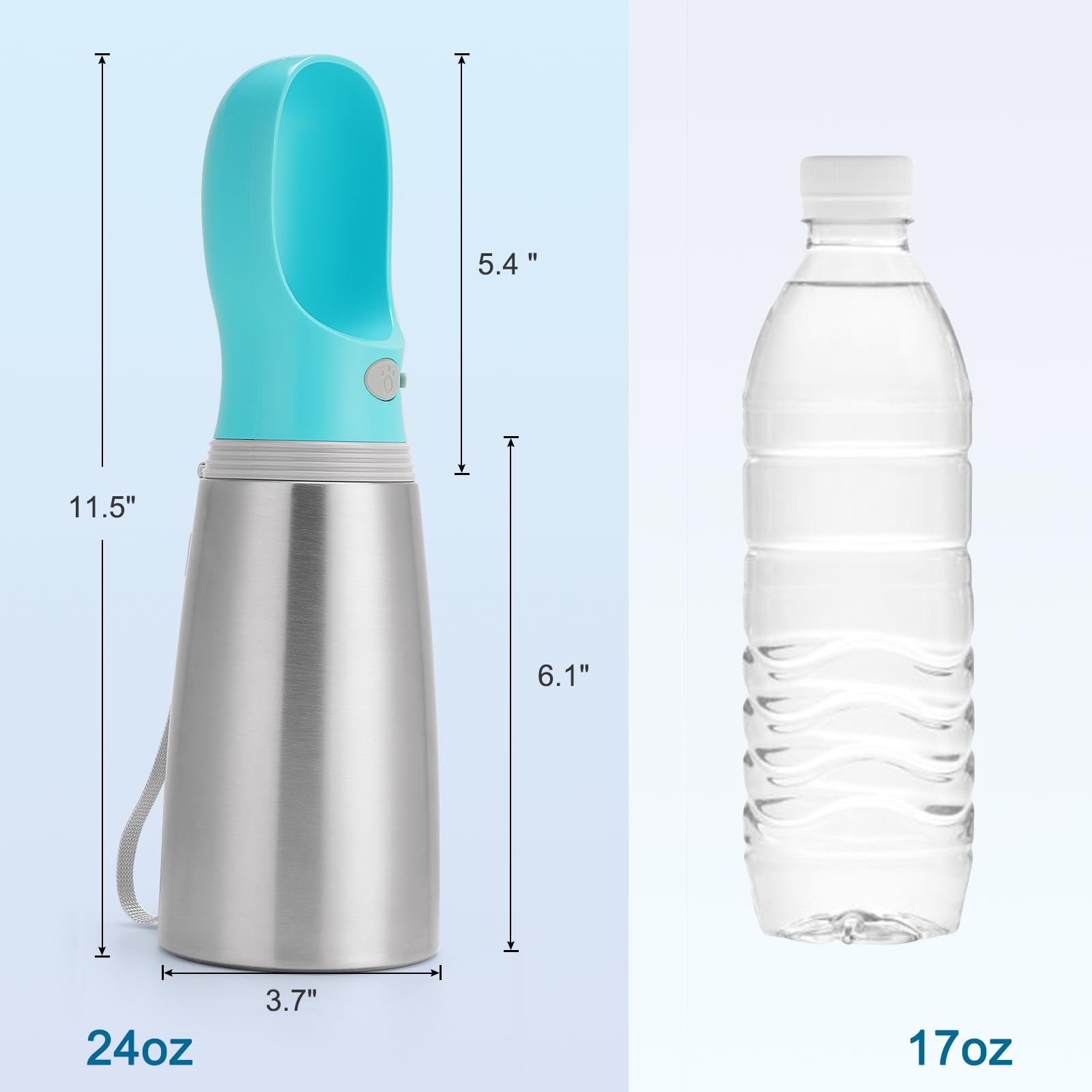 Anipaw built-in drinking bowl aids quick hydration
