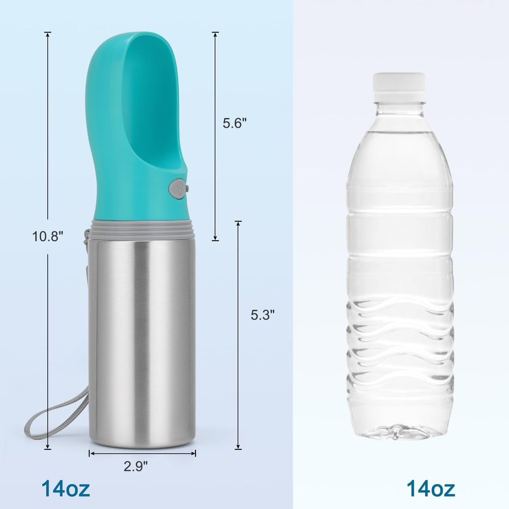 Anipaw portable dog water bottle one-hand-operation enables easy access during hikes