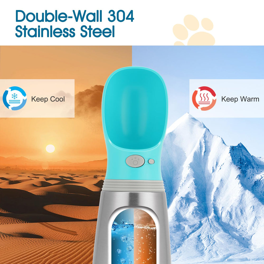 Anipaw bottle with silicone seal prevents leaks during travel