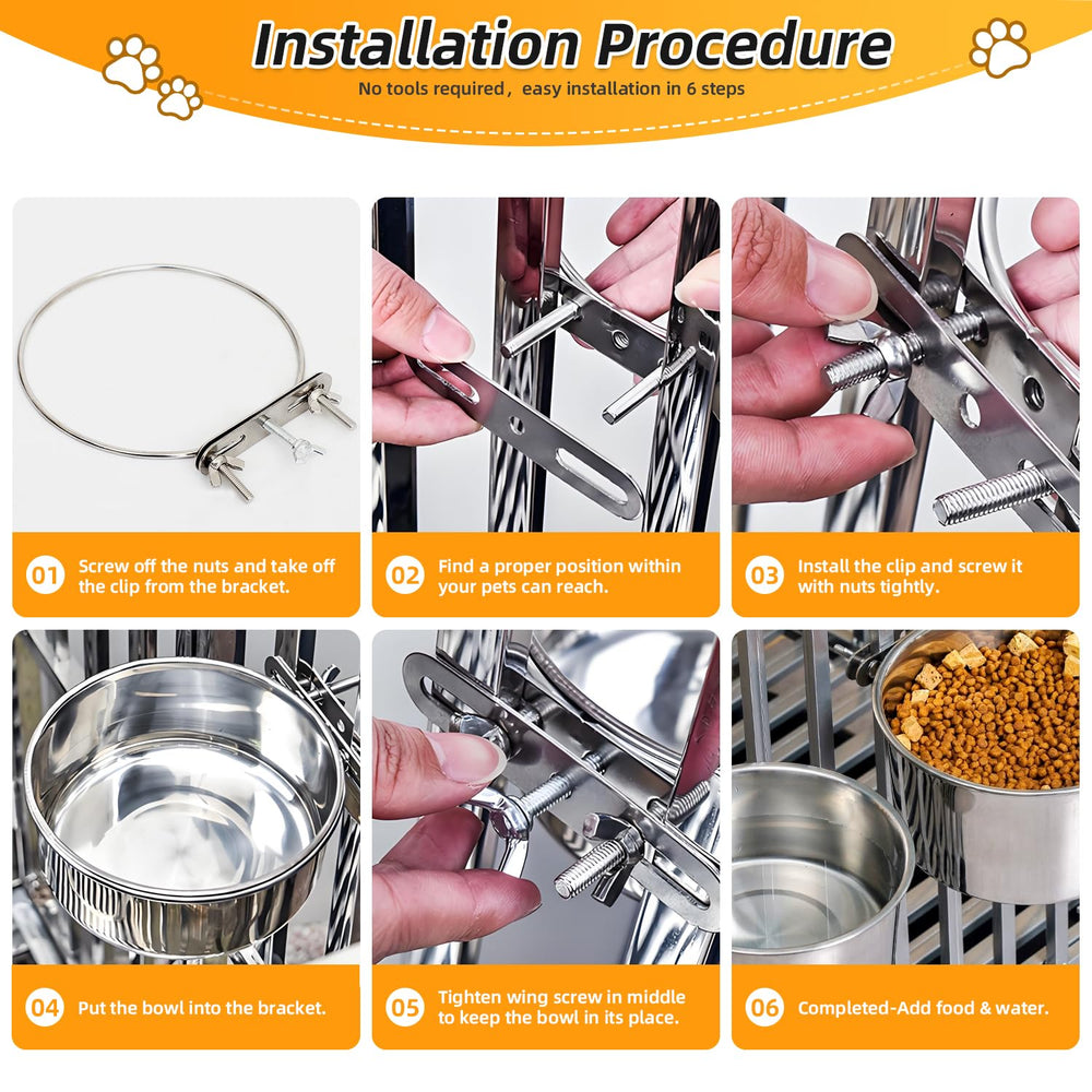 Ankeizzy stainless-steel-dog-bowl durable and easy to clean