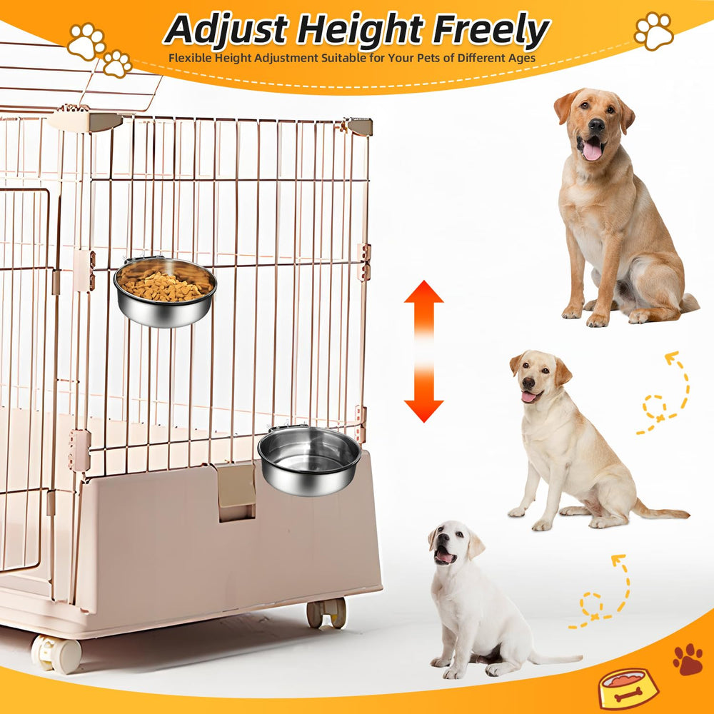 Ankeizzy two-pack-dog-bowl-set offers paired water and food options