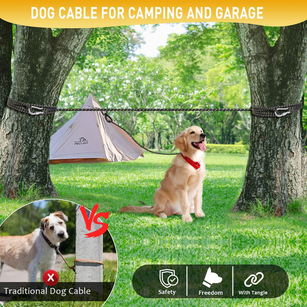 ANKEWY dog-runner 360 swivel prevents tangling during playtime