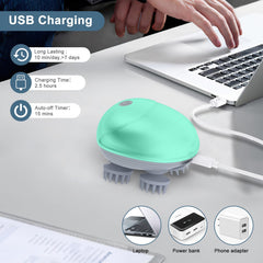 Ankilo IPX6 wet-dry massager supports bath-time pampering and easy cleaning.