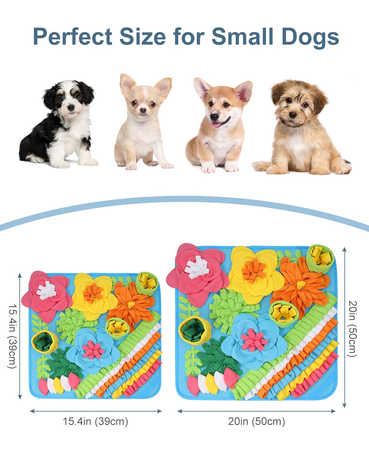Ankilo Snuffle Mat colorful hiding space sparks sniffing and treat discovery.