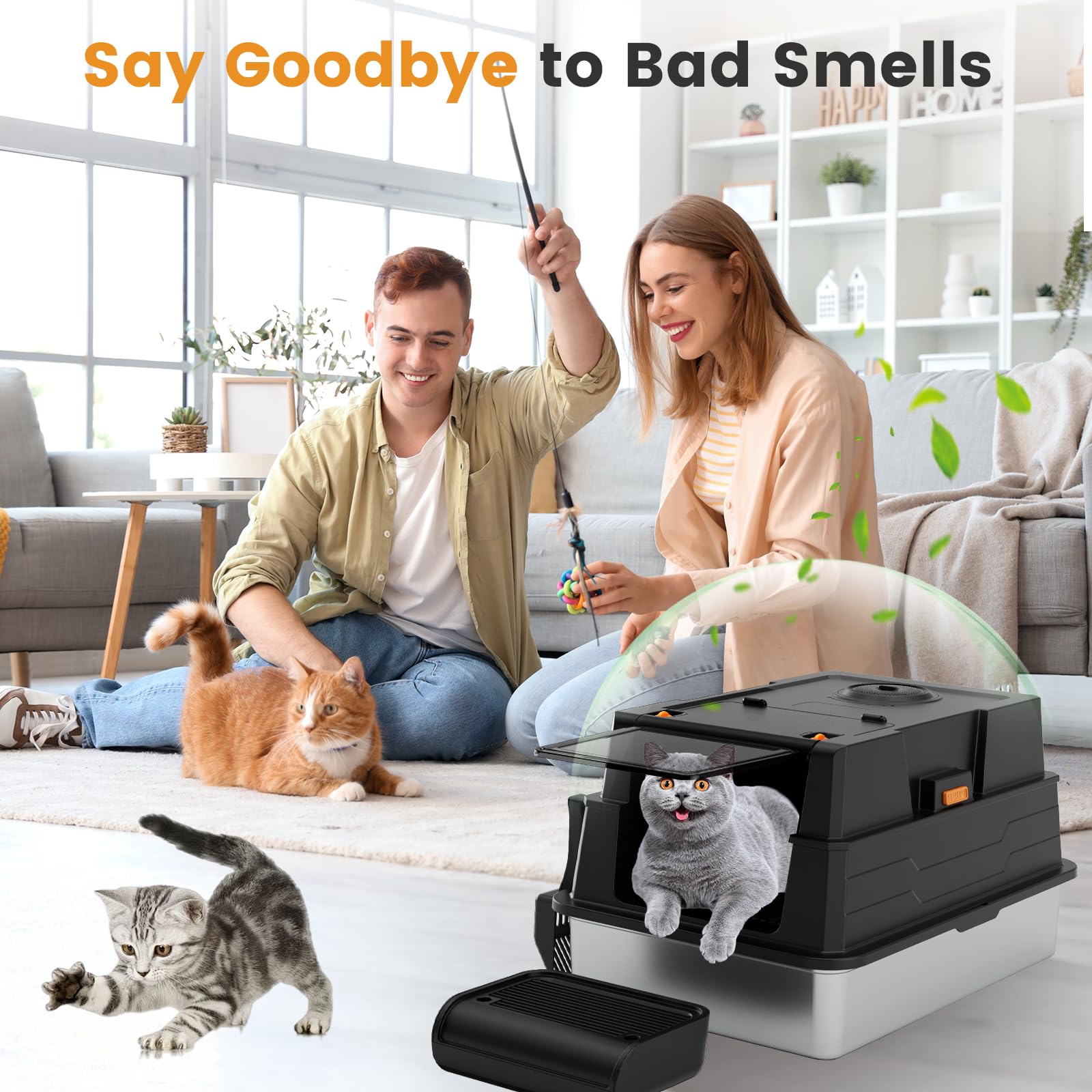 ANKJIWZ XXXL deodorizer compartment with bamboo charcoal helps smell control.