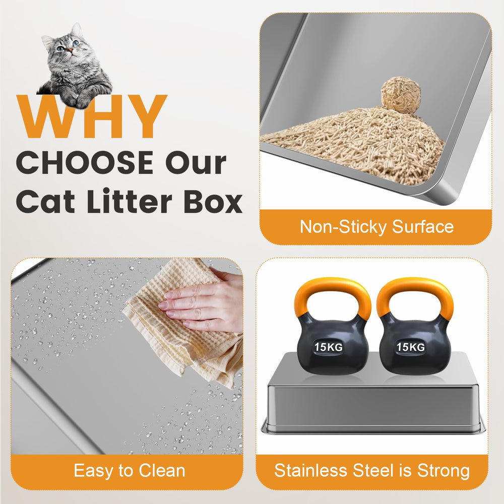 ANKJIWZ XXXL foot pedal captures litter from paws for cleaner floors.