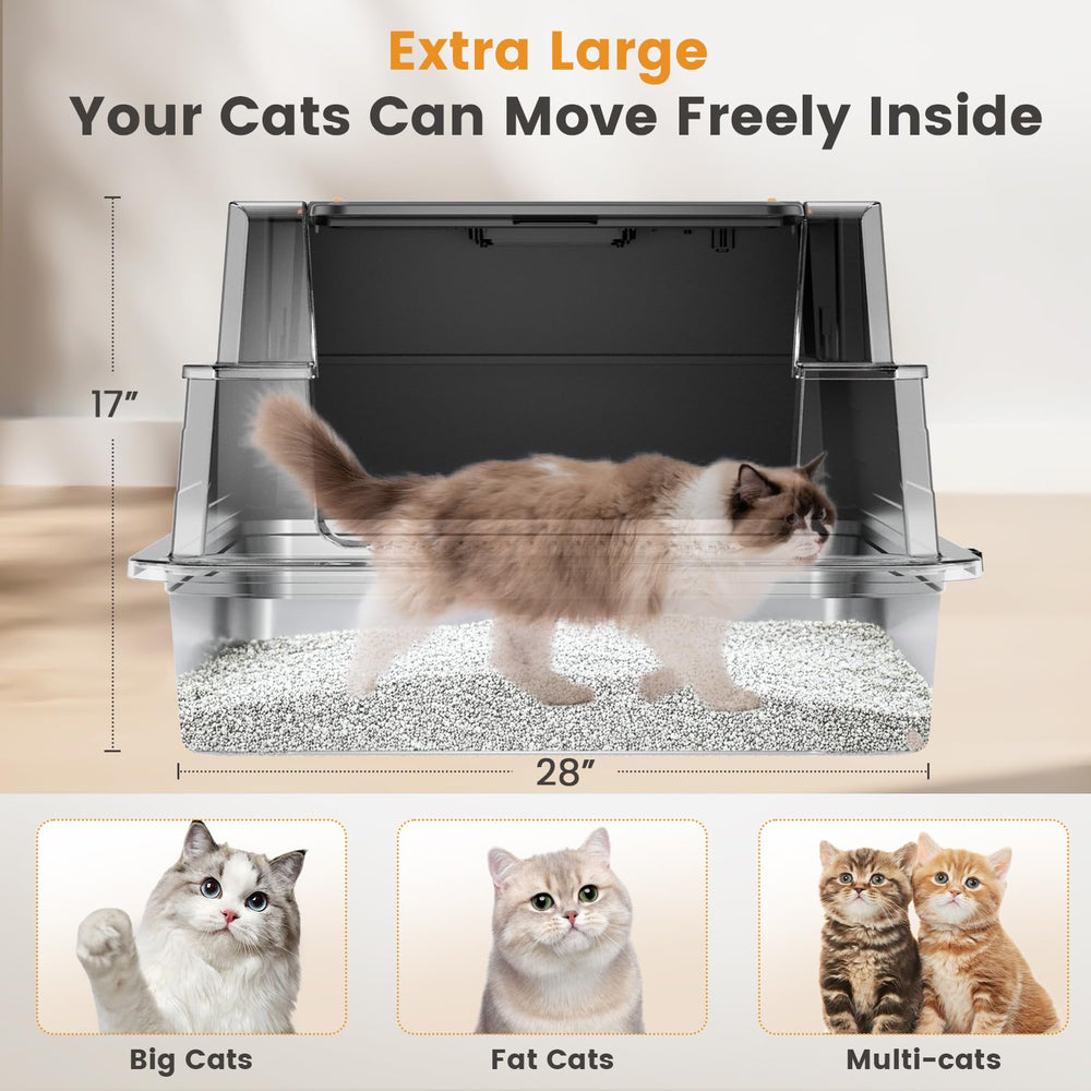 ANKJIWZ XXXL interior view shows spacious room for large or multiple cats.