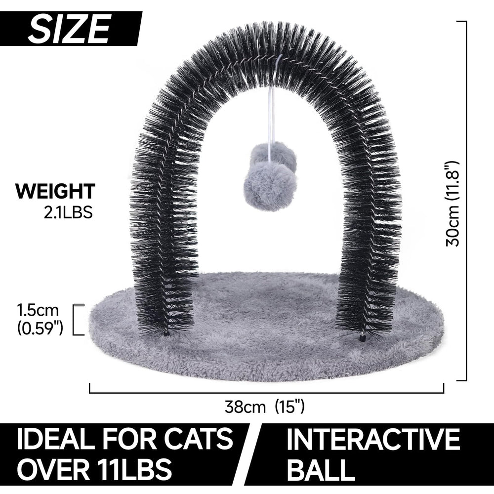 Ankuliy Rubbing Post invites cats to rub face and neck comfortably.