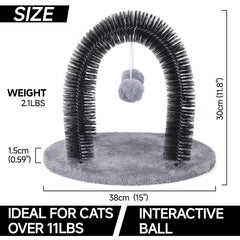 Ankuliy Rubbing Post invites cats to rub face and neck comfortably.