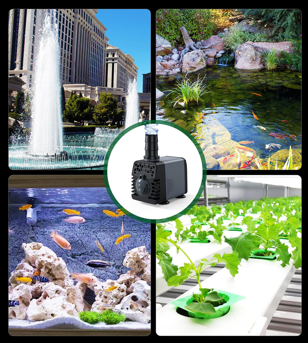 Ankway fountain pump suitable for aquariums and hydroponics.