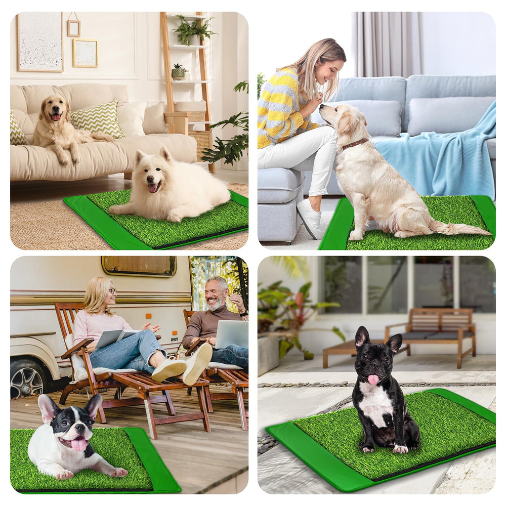 Annexfun easy-clean dog potty is machine washable for quick reuse.
