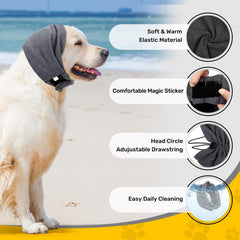 Anoodi dog ear muffs protect against loud noises during fireworks or thunderstorms.