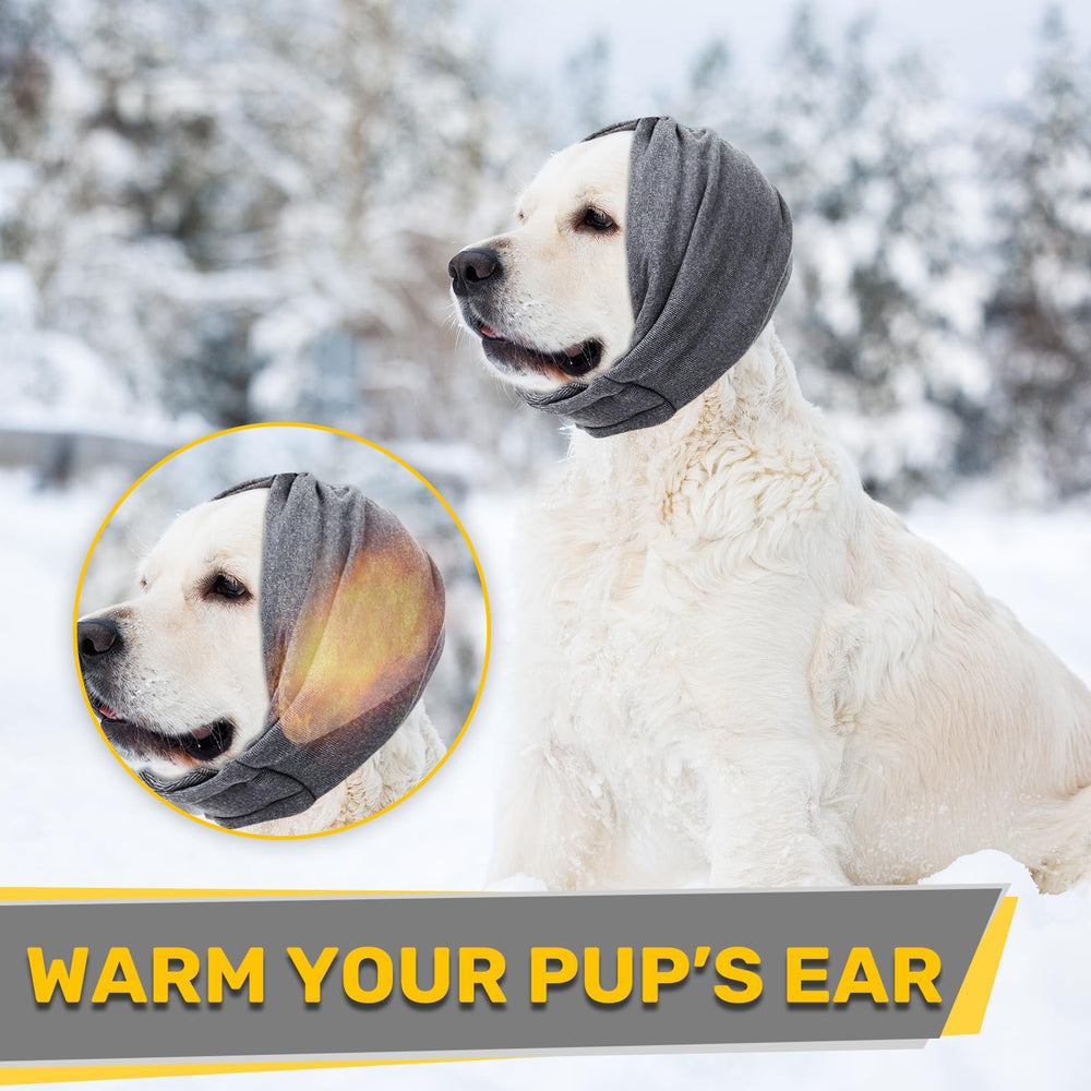 Anoodi ear wrap suitable for long ears helps keep ears clean and dry.