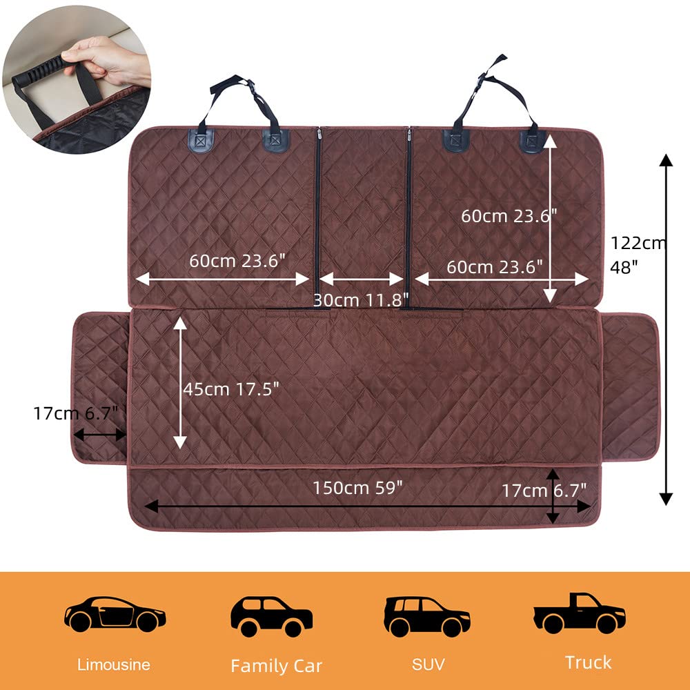 ANOSOSPECIAL nonslip backseat keeps pets secure during car rides.