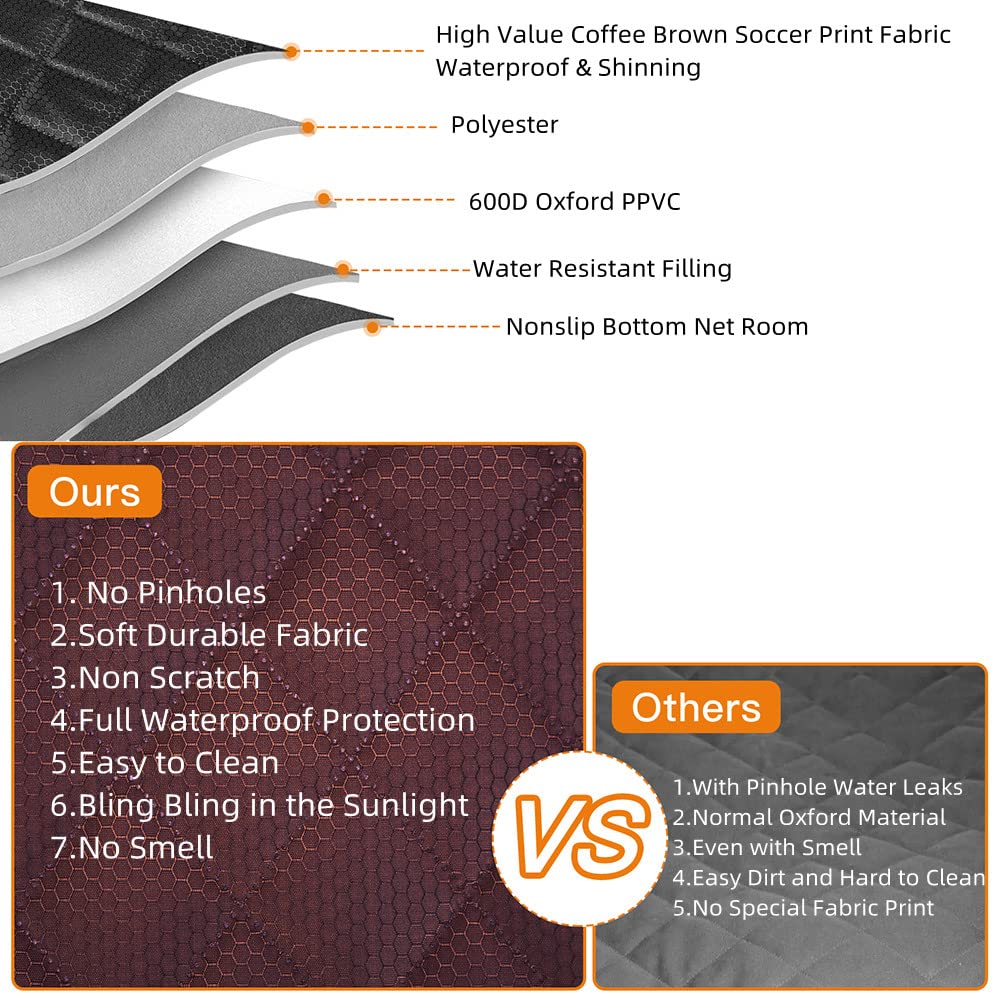 ANOSOSPECIAL waterproof four-layer fabric withstands spills and messes.