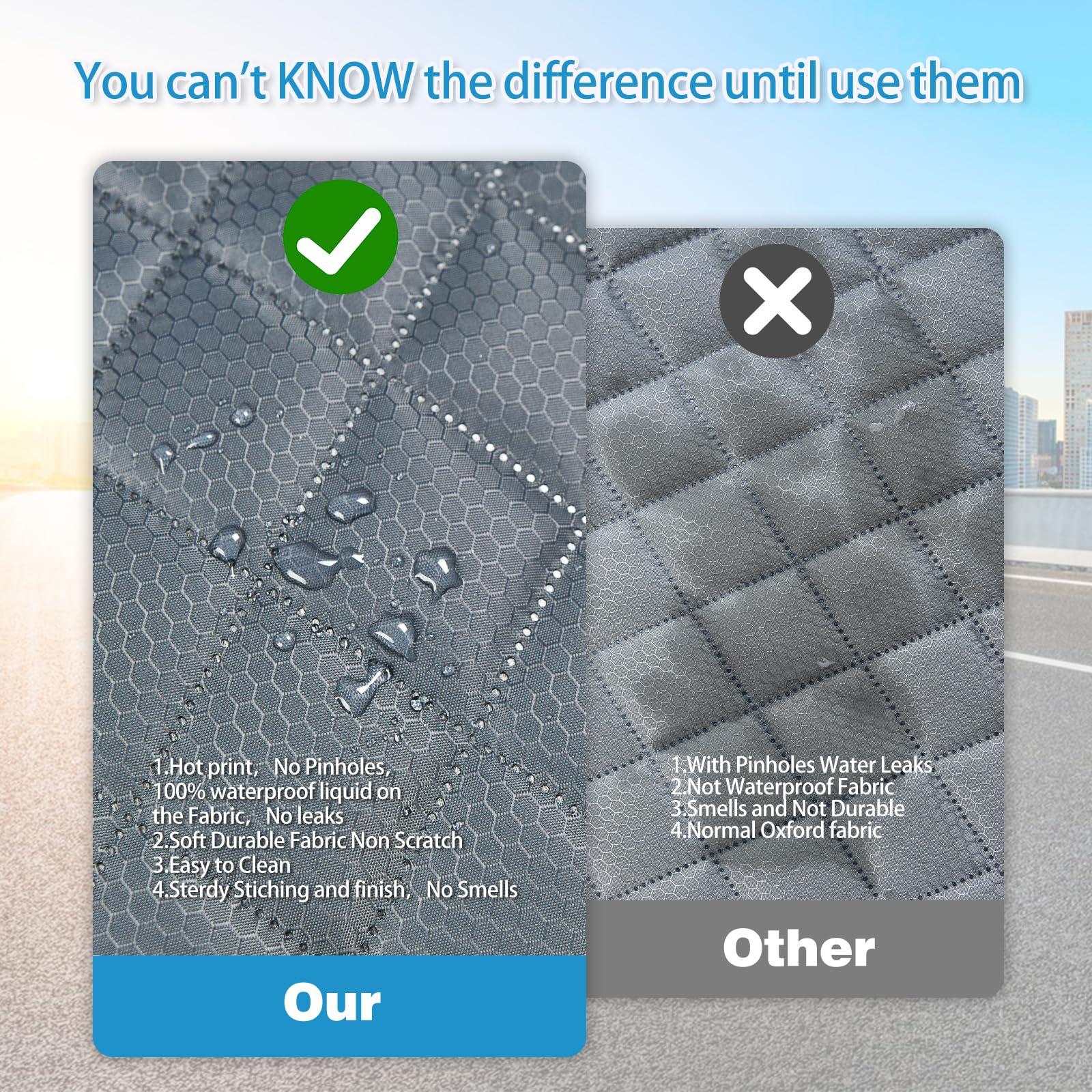 ANOSOSPECIAL protects kids and pets from messes during car rides.
