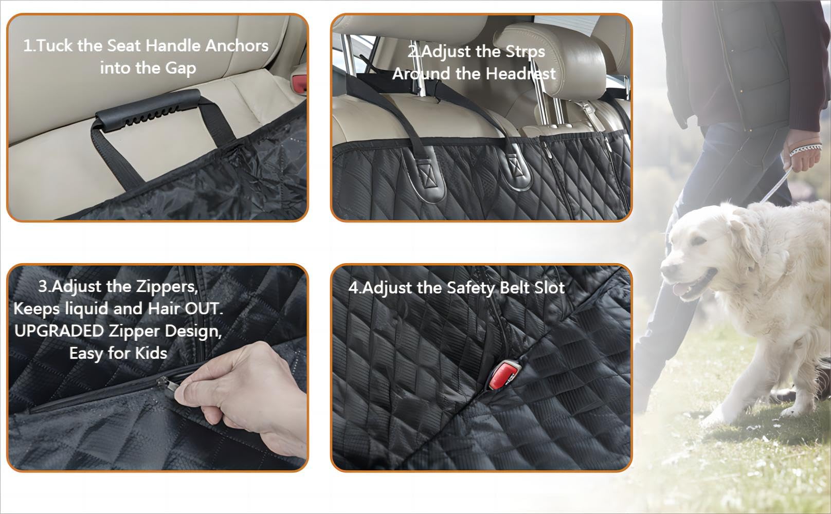 ANOSOSPECIAL large dog cover suitable for trucks and SUVs