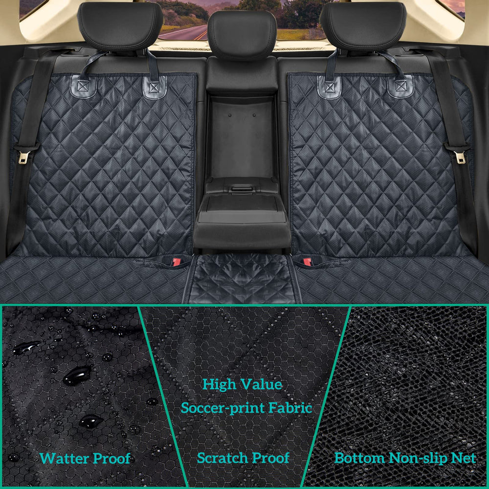ANOSOSPECIAL non-slip dog seat cover prevents sliding during car rides.