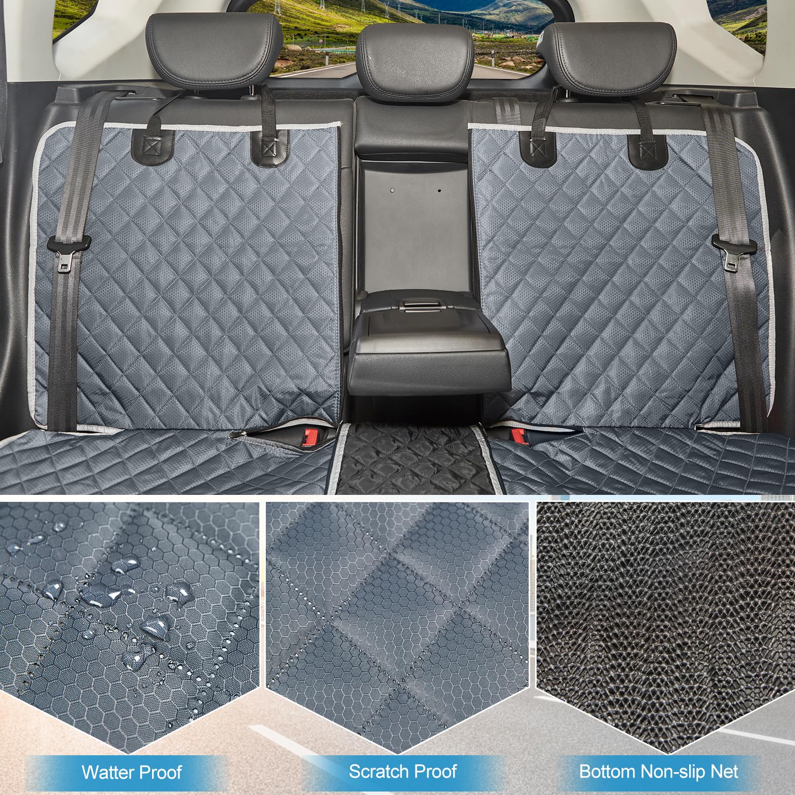 ANOSOSPECIAL scratch-resistant material endures paws and rough use on trips.