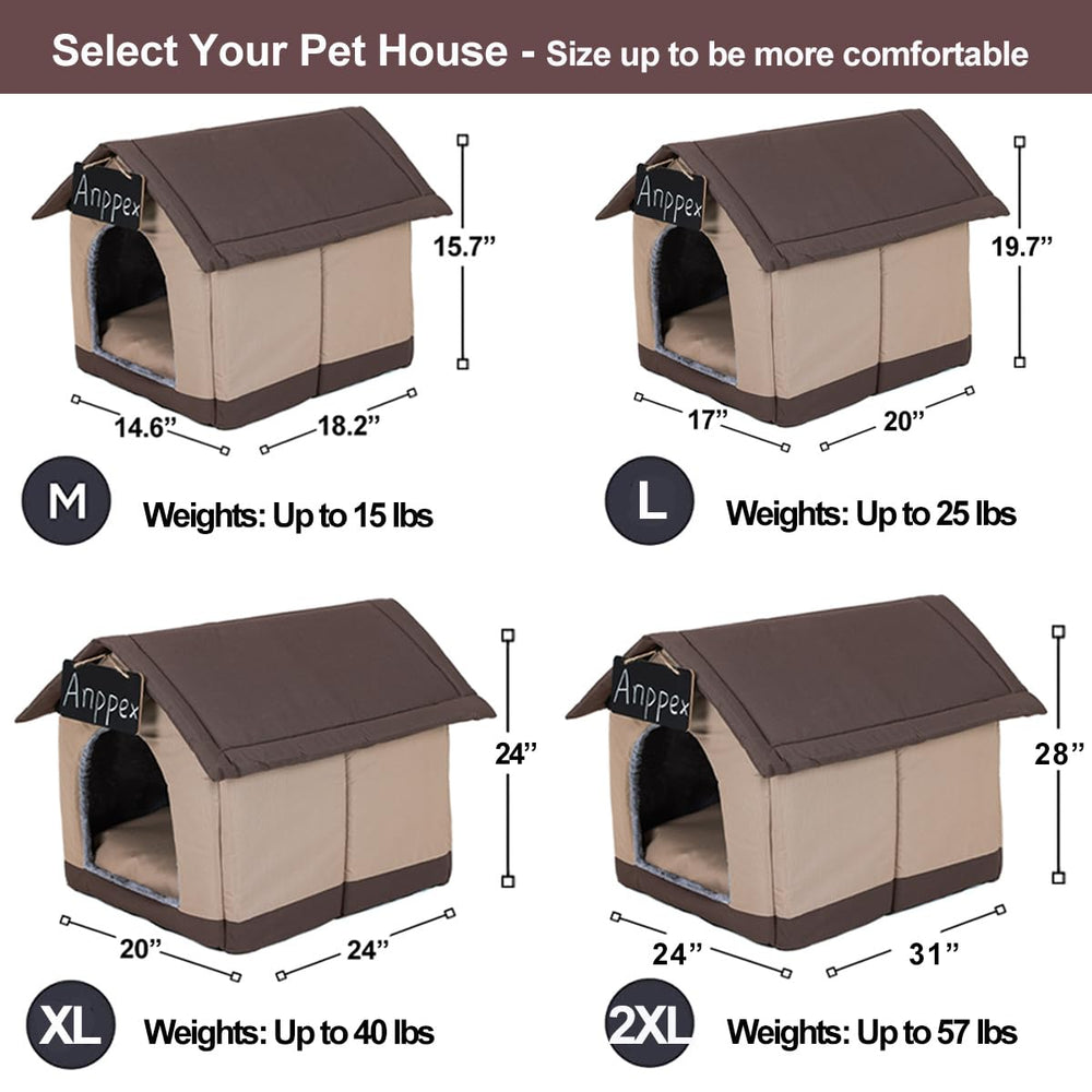 ANPPEX Cozy Dog House Indoor chalkboard included adds personalized charm.