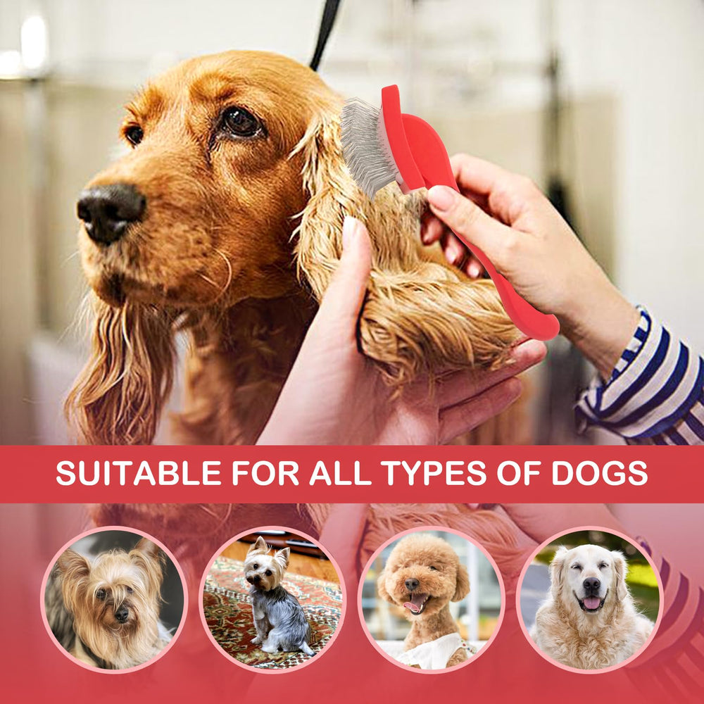 Anrundar Slicker Brush ideal for dogs and cats with fluffy coats.