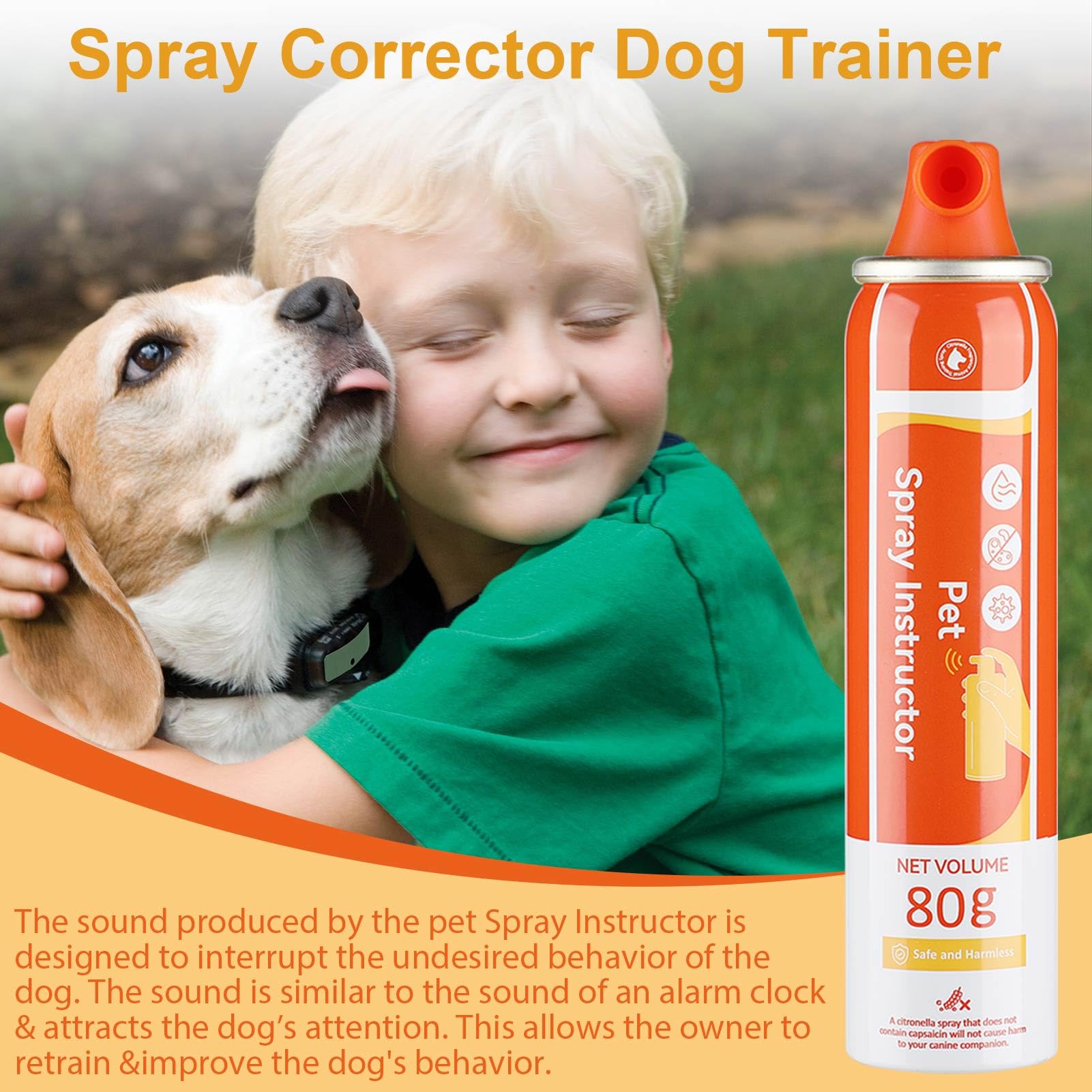 ANSJDH dog corrector spray held for easy application during on-the-go training