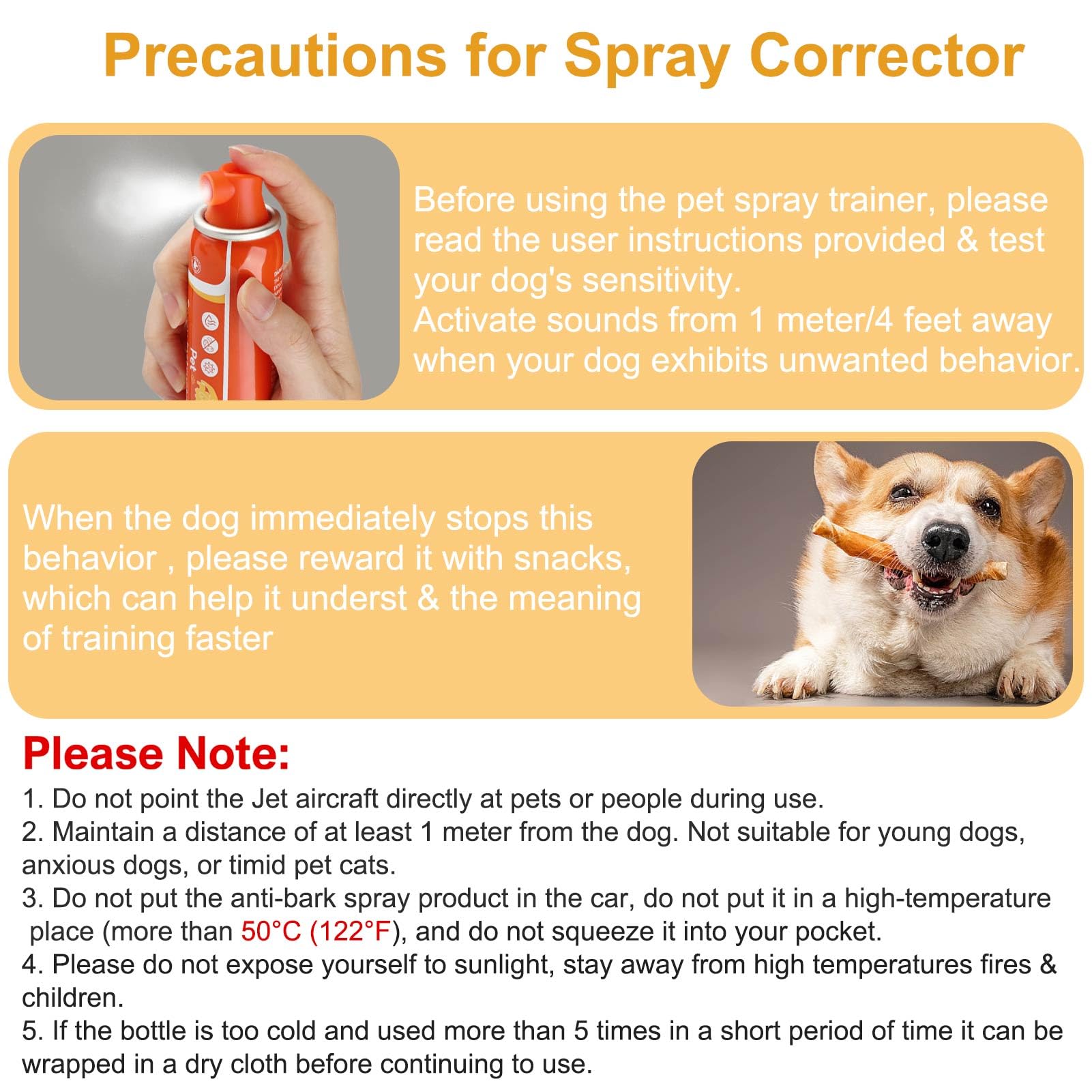 ANSJDH dog corrector spray packaging angle highlighting humane correction