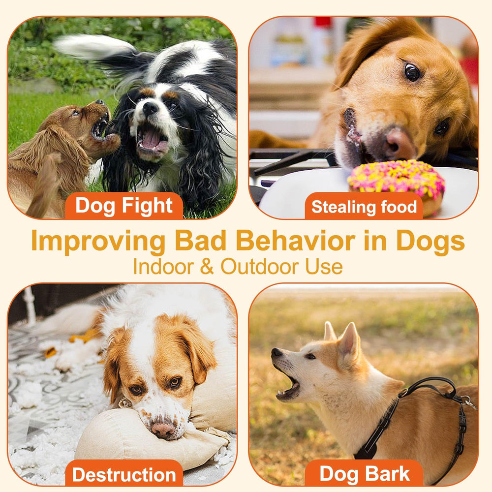 ANSJDH dog corrector spray safety label and usage instructions