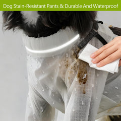 Anti Dirt Pants For Dogs Waterproof fabric keeps paws dry.