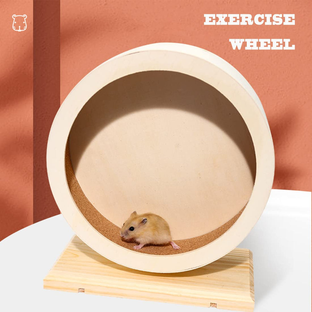 antiai hamster wooden silent wheel dimension info highlights size fit for small pets