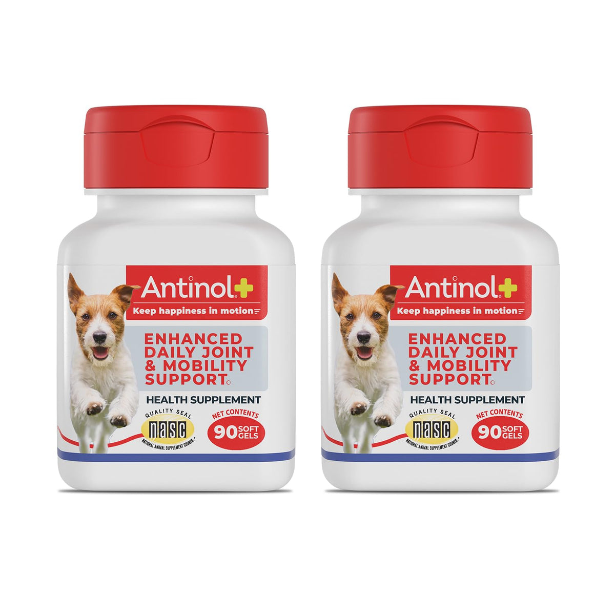 Antinol Plus bottle front highlighting joint support formula.