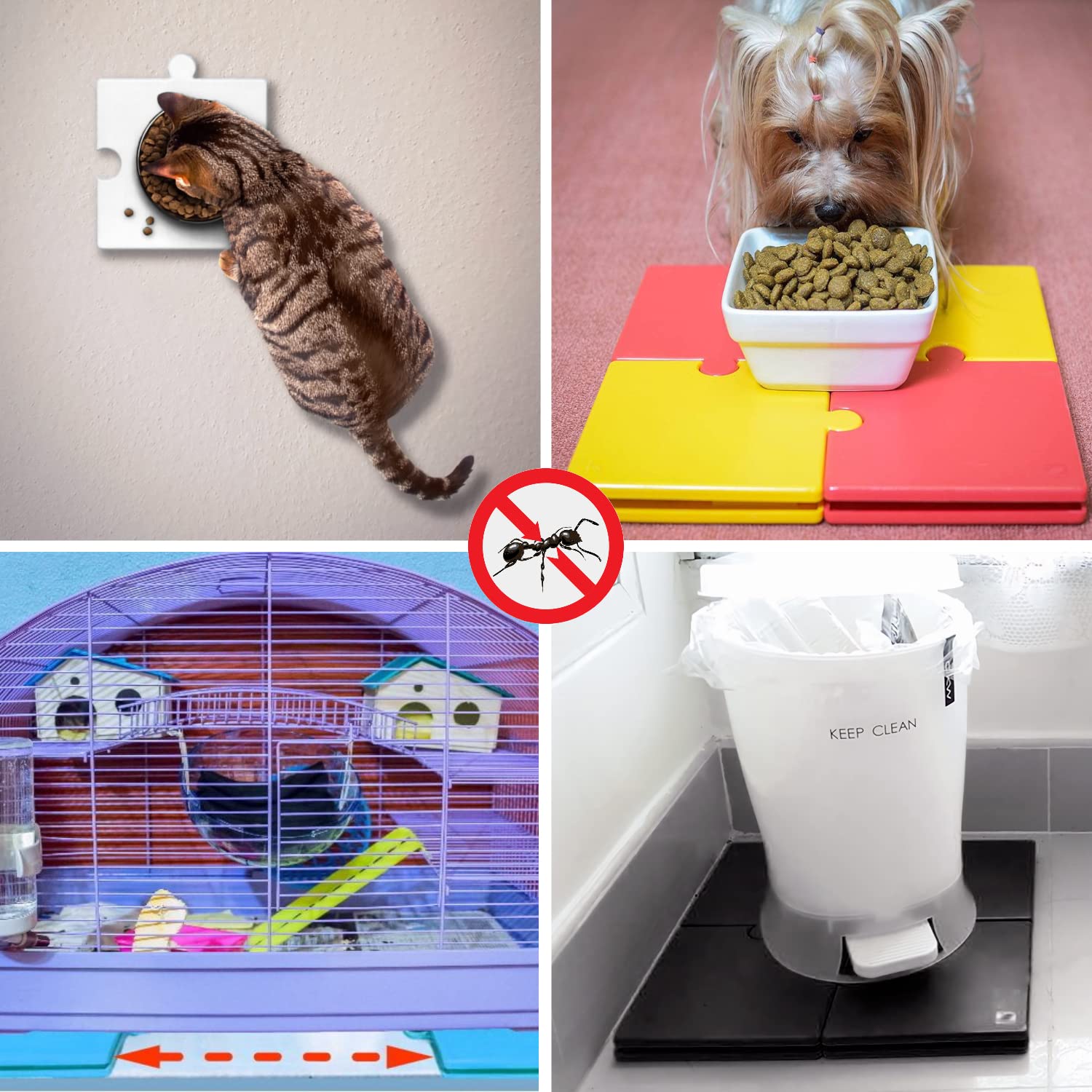 AntPad kitchen-use under sugar and syrup containers helps reduce ant access.